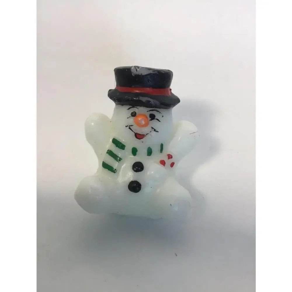 Vintage Snowman Candles set of 3
